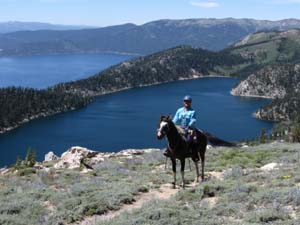Tahoe Rim Trail above Marlette Lake/Lake Tahoe